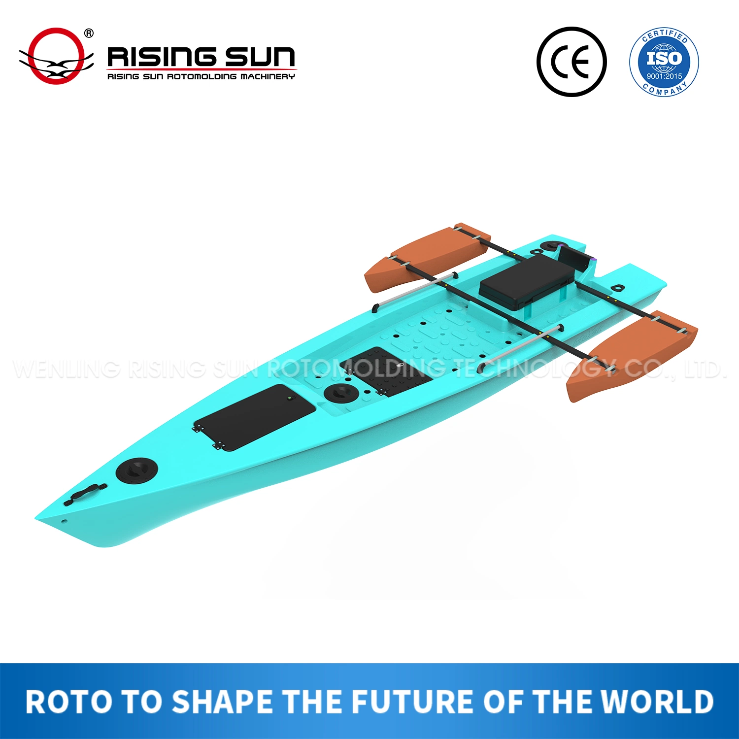 Customized Roto-Molded Kayak Fishing Canoe Boat From Manufacturer