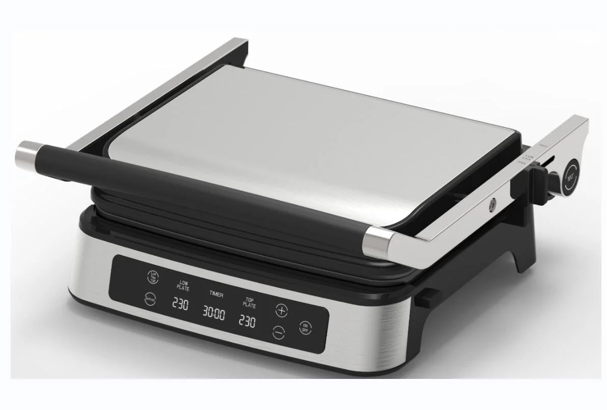 LED Display 4-Slice Detachable Non-Stick Grill