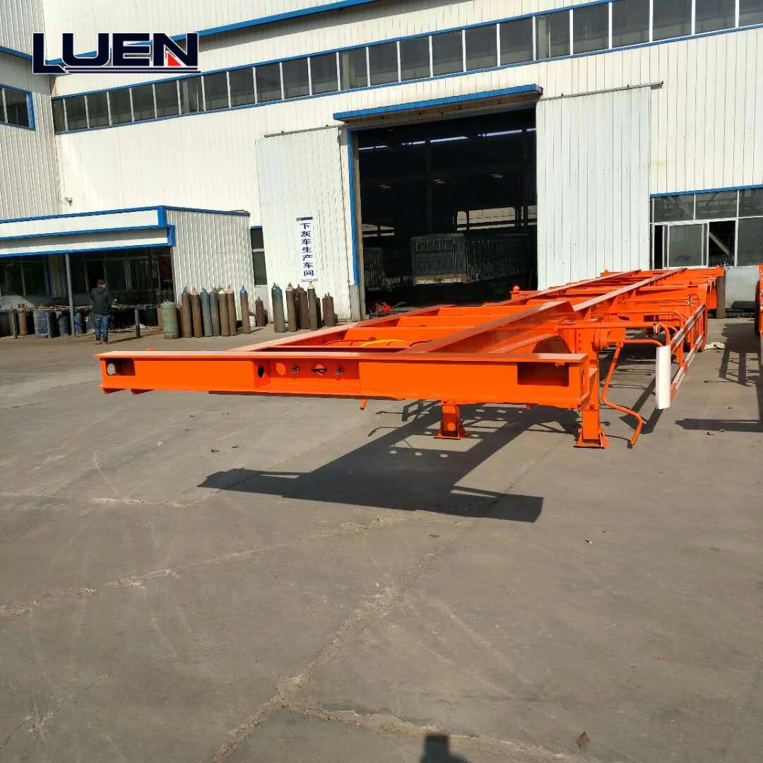 Luen Trailers Price 40FT chassis contentor Sceleton camião Semi-tractor Reboque