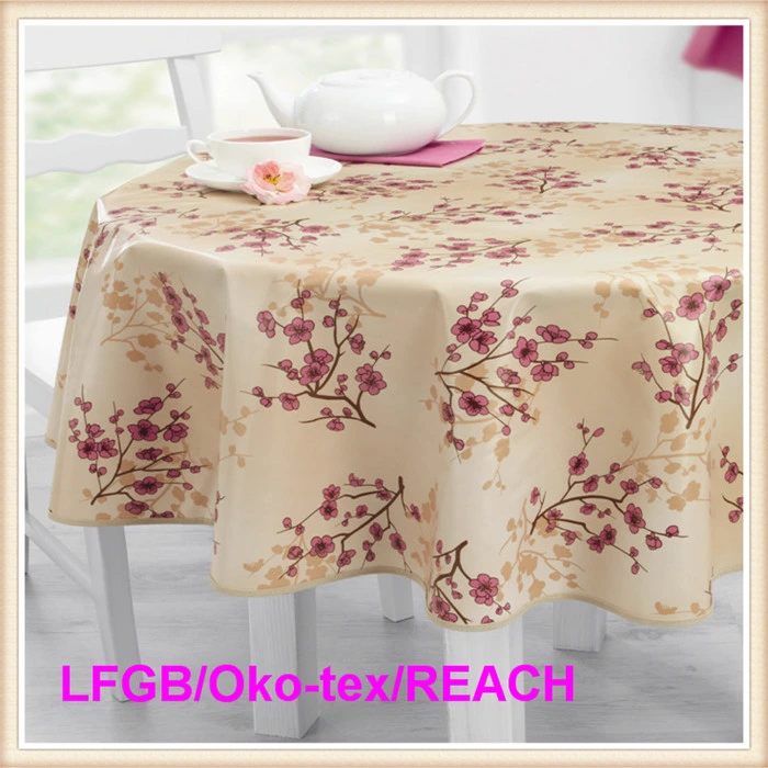 PVC Tablecloths with Nonwoven Backing for Kitchen Textile