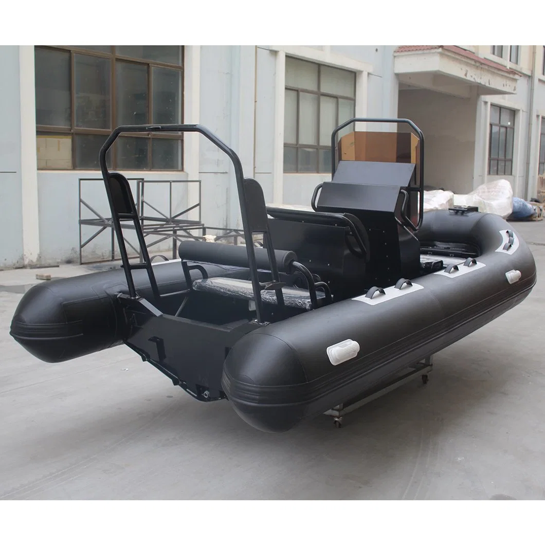 Aluminum Hull Rib 500 Rigid Inflatable Boat with Outboard Motor