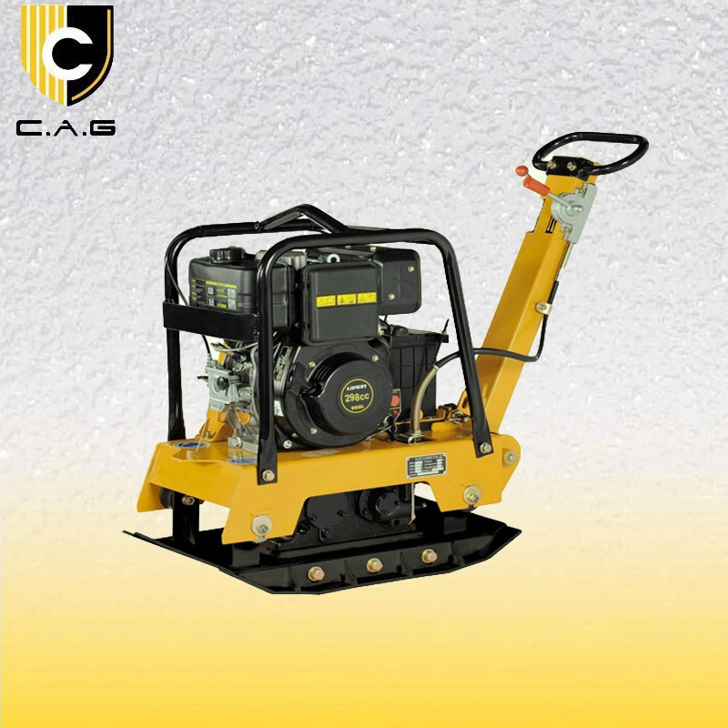 6.0HP Air-Cooled Diesel Driven Road Marking Machine 110kg 240lbs Gravel Ground Compactor