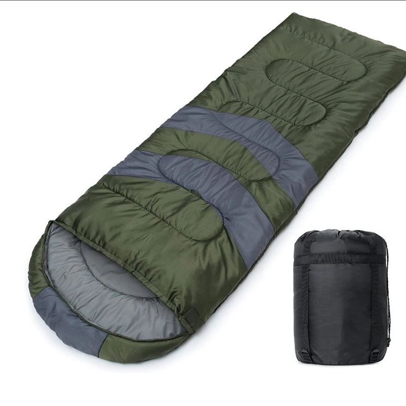 Outdoor Sleeping Bag Camping 190t Polyester Cotton Filling Waterproof Sleeping Bag