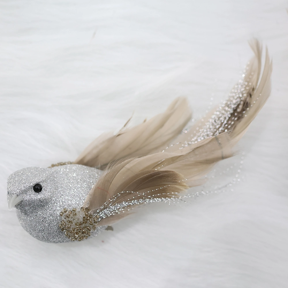 Inunion High quality/High cost performance  Colourfull Artificial Feather Bird for Christmas Decoration