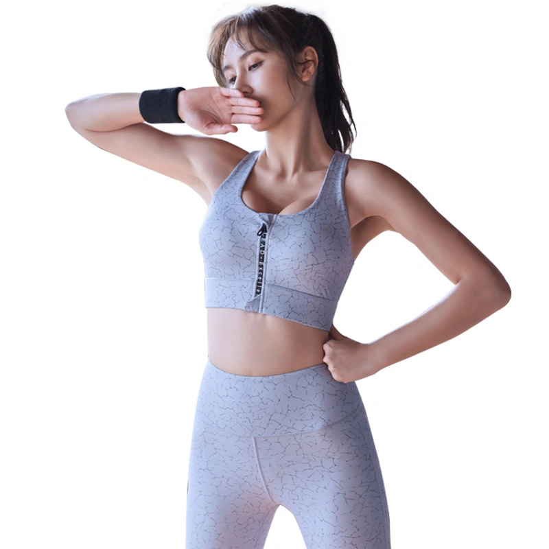 2021 Spring Fashion Printed Fitness High Elasticity Thin Running Sportswear