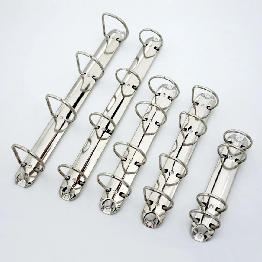 Custom Metal File Fastener Binder Clips 4 Rings Mechanisms D Ring Binder Clip