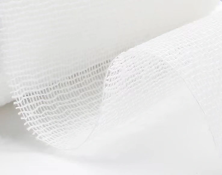 High Quality Cheap Price Fabric Sterile Gauze Folding 100%Cotton Absorbent Gauze Bandage Roll CE