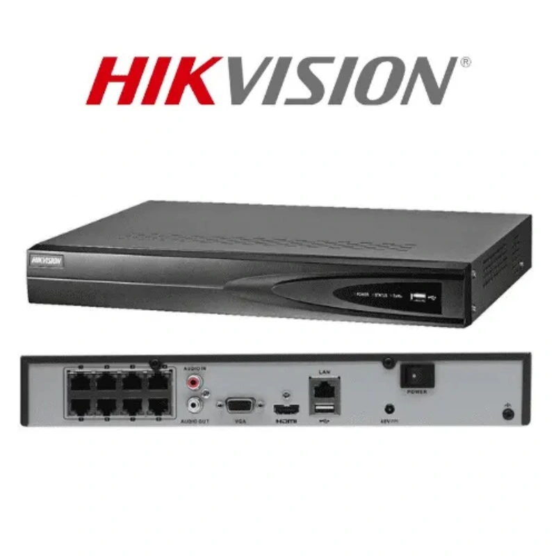 Hikvision 8ch 4K Security Network Poe DVR CCTV 8 Kanal Videorekorder NVR