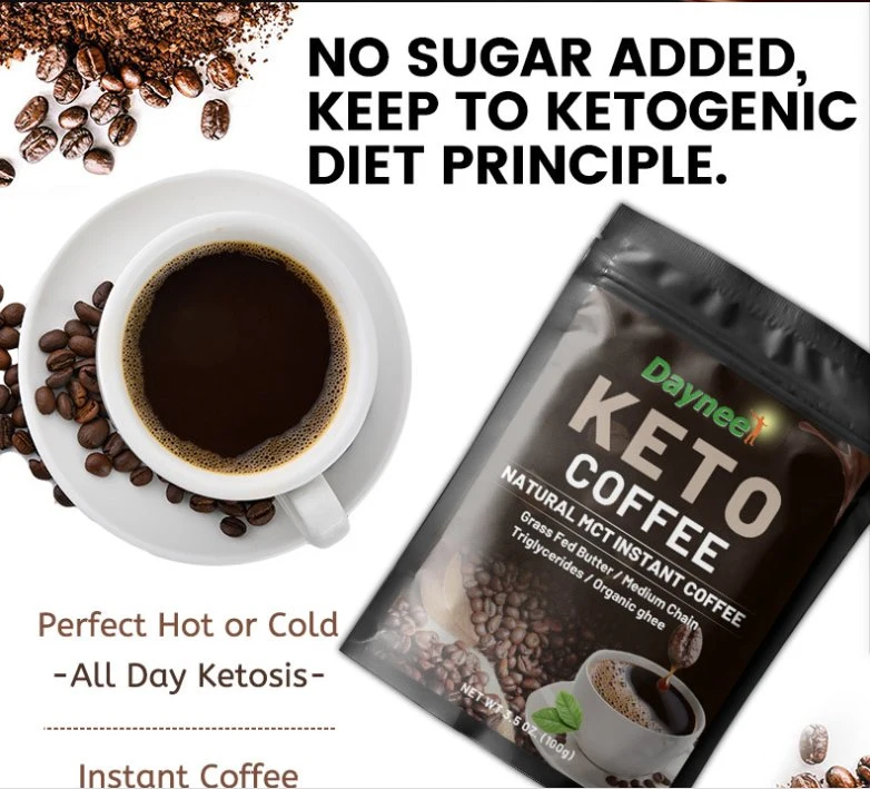 Hot Selling Private Label Weight Loss Management Instant Fat Drink Keto Slimming Coffee