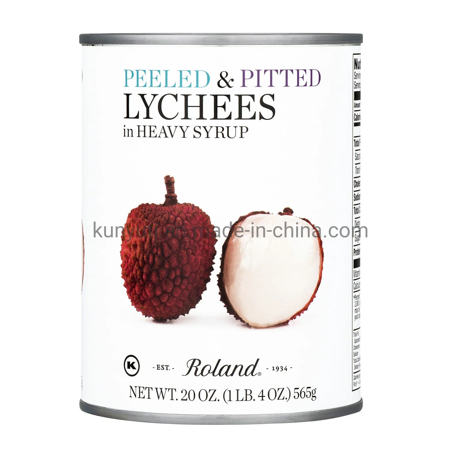 New Crop Chinese Canned Fruit Canned Lychees Whole in Light Syrup