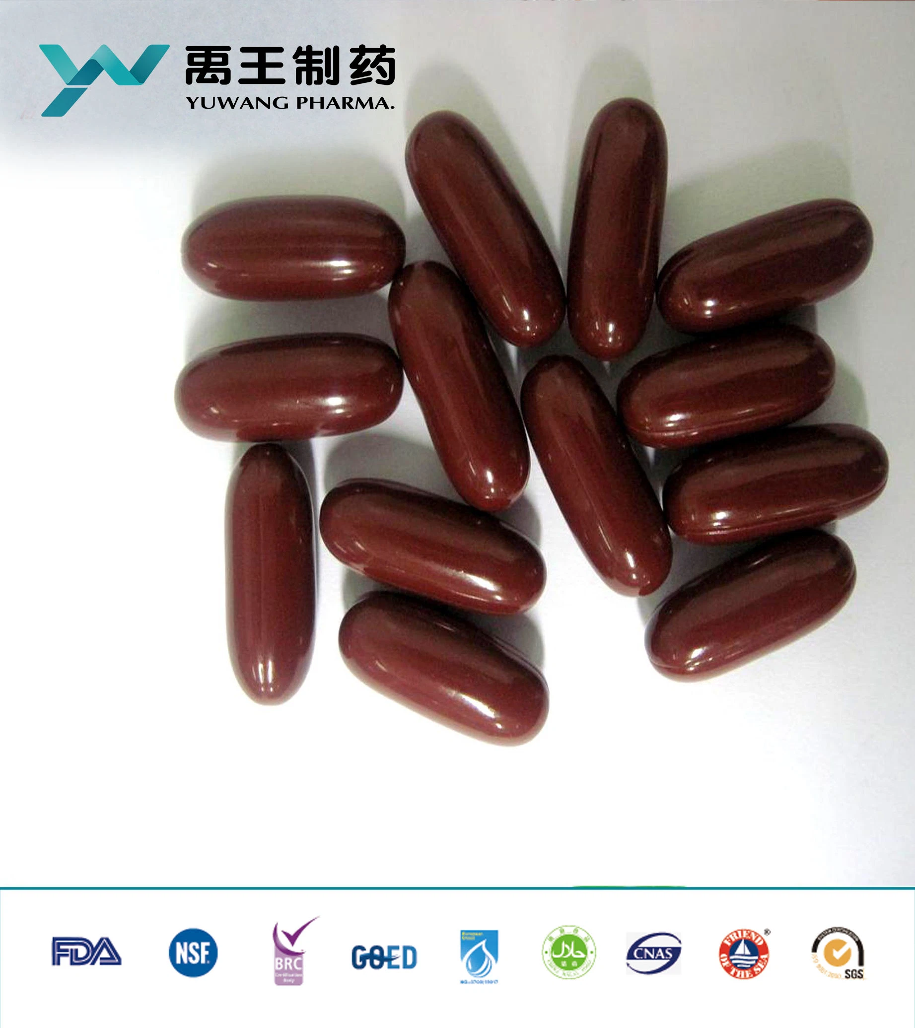 Brc/NSF/ISO Yuwang OEM Plant Spirulina Softgel Capsule Health Food for Adult in Bulk