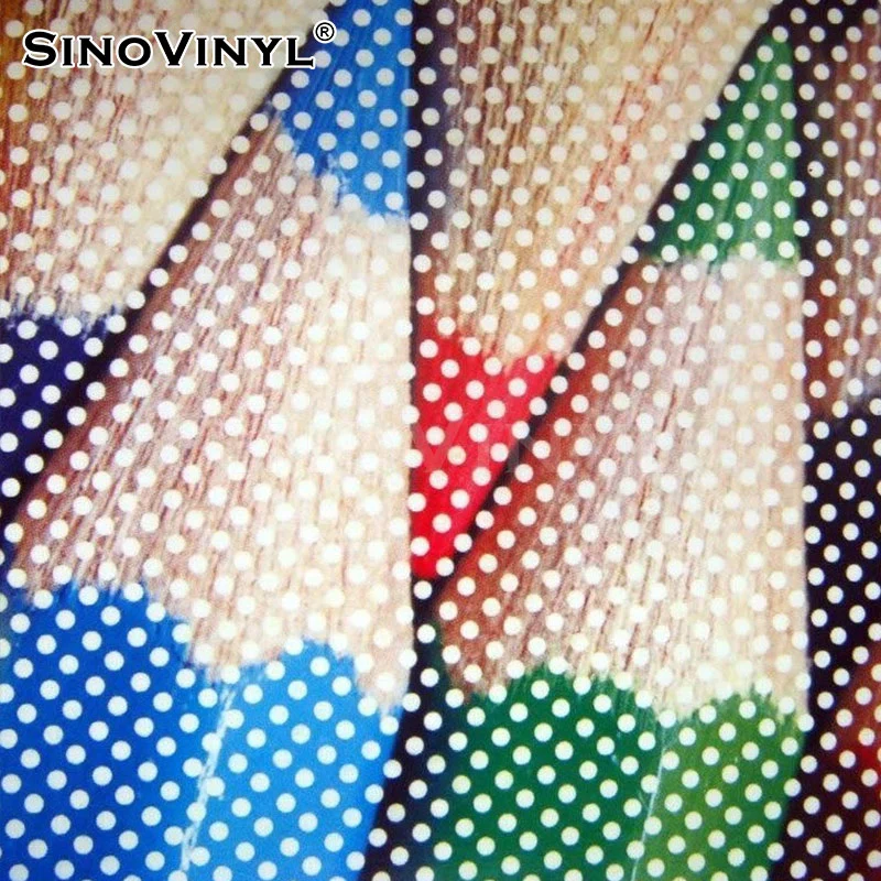 SINOVINYL اتجاه واحد الرؤية السيارة ملصق قابل للطباعة الفينيل