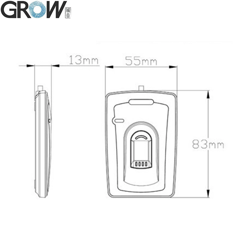 GROW R101s FPC1020 Desktop Capacity USB Fingerprint Module Reader