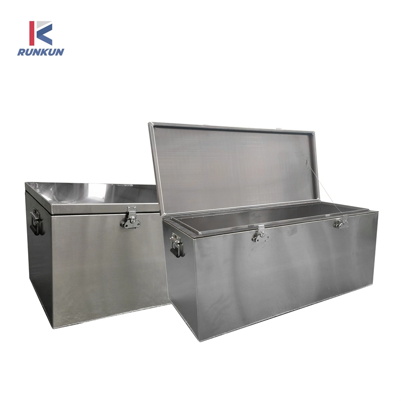 Aluminum Truck Trailer Tool Box Chest Box Pickup Underbody Truck Bed Storage Toolbox RV Storage Organizer with Side Handle