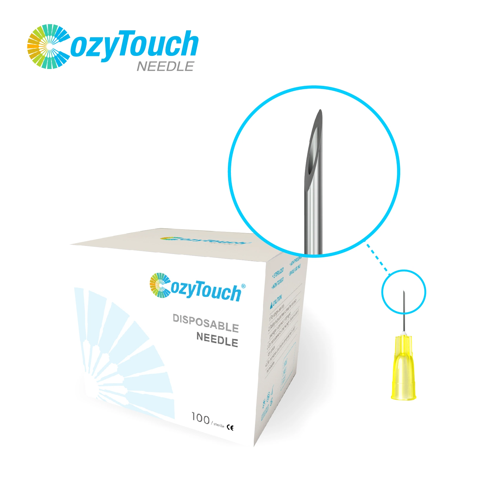 Cozytouch Disposable Face and Body Mesotherapy Needle Injection 30g X 4mm Stainless Steel Meso Needles
