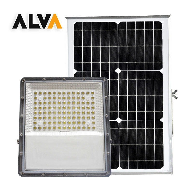 Proyecto de Energía Alta Energía para exteriores Panel Solar resistente al agua LED Foco delgado 100W 200W 300W 400W Flood Light