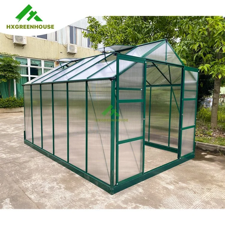 Prefab Foldable Mobile Polycarbonate Garden Mini Greenhouse Hx65128g-1