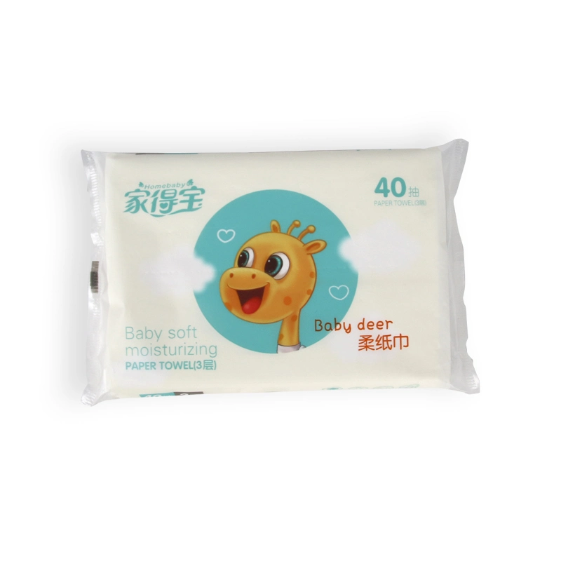 Safety Soft Environmental and Healthy Practical Moisturizing Facial Tissue