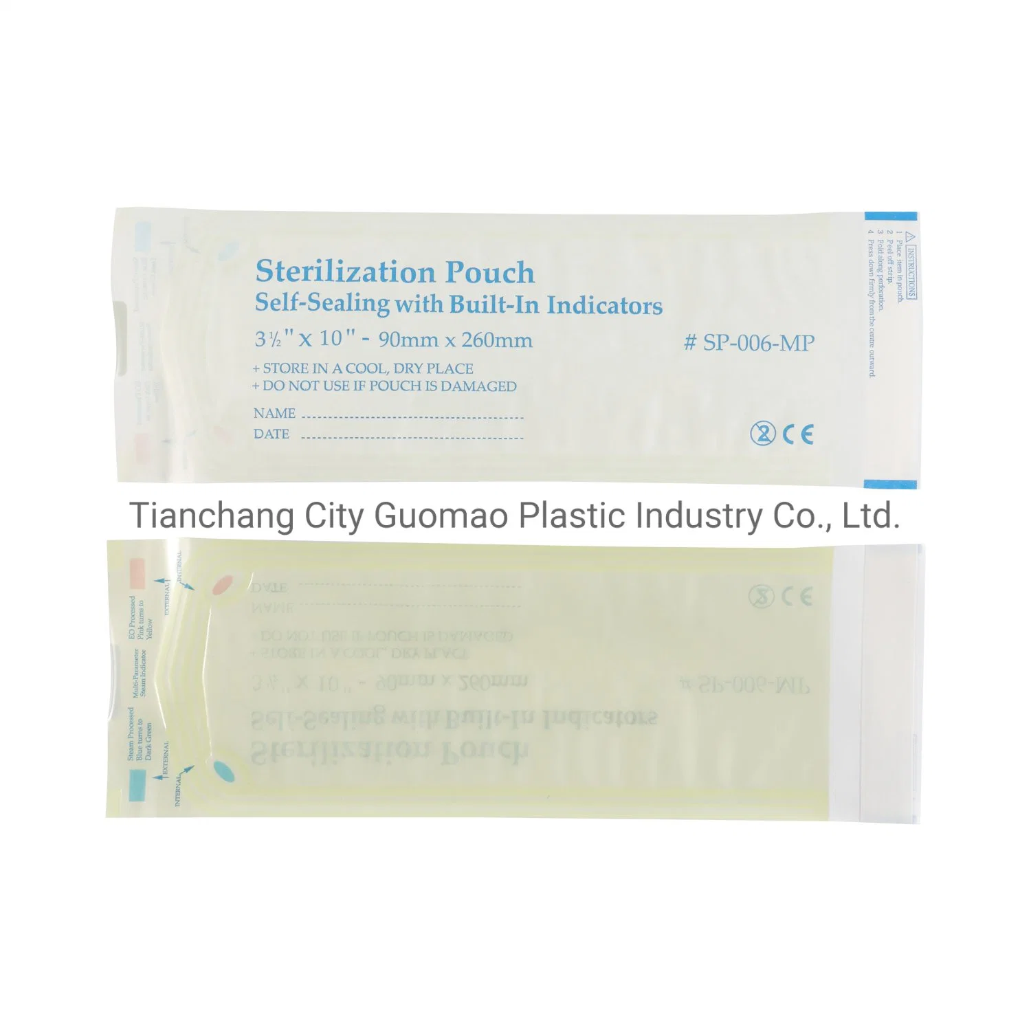 Dental Material Disposable Autoclave Self-Sealing Sterilization Pouches Medical Packing