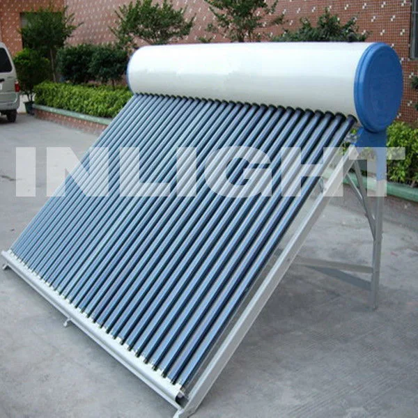 Color Steel Compact Solar Hot Water Heater Domestic Energy System