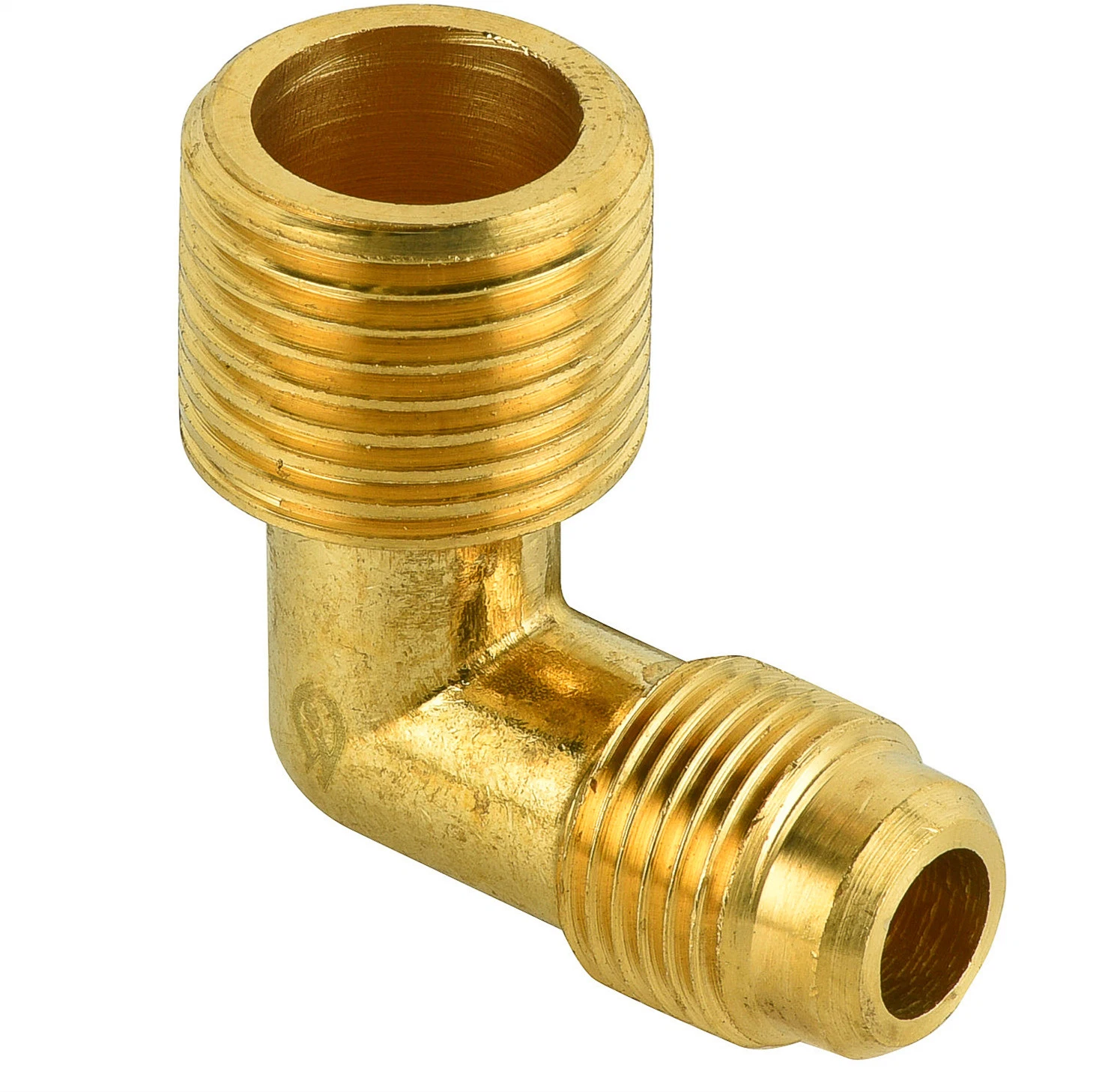 SAE Standard Pipe Short Nut Gas Flare Connector Brass Flare Tube Fitting