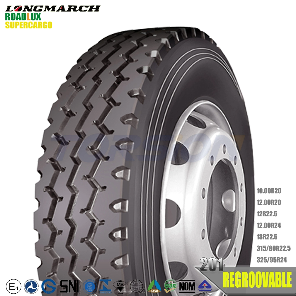 Best Chinese Supplier Wholesaler Long March Brand 315/80r22.5 12.00r24 325/95r24 TBR Radial Truck Bus Tires Pattern Lm201