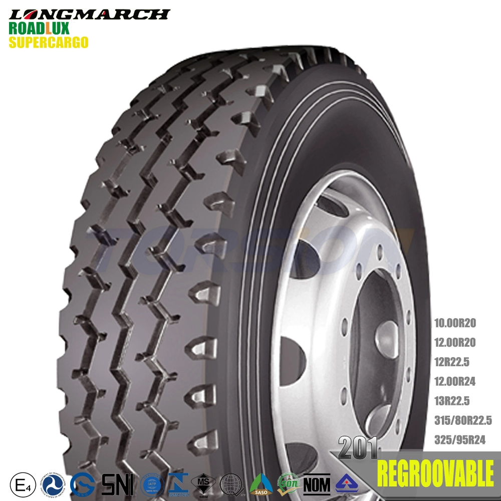 Mejor mayorista de proveedores chinos Marca larga de marzo 315/80r22.5 12.00r24 325/95r24 Neumáticos radiales de camión TBR patrón Lm201