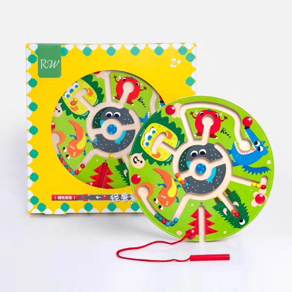 Wholesale/Supplier Children's Wooden Toys Fun Magnetic Maze Series Board Game