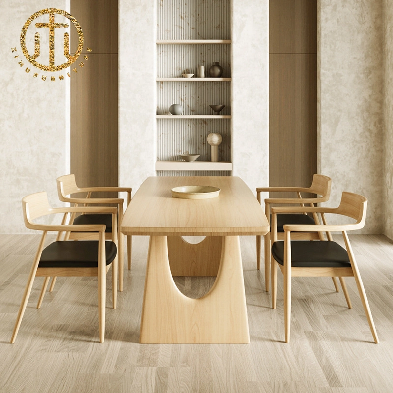 Japanese Light Luxury Creative Design Log Dining Table