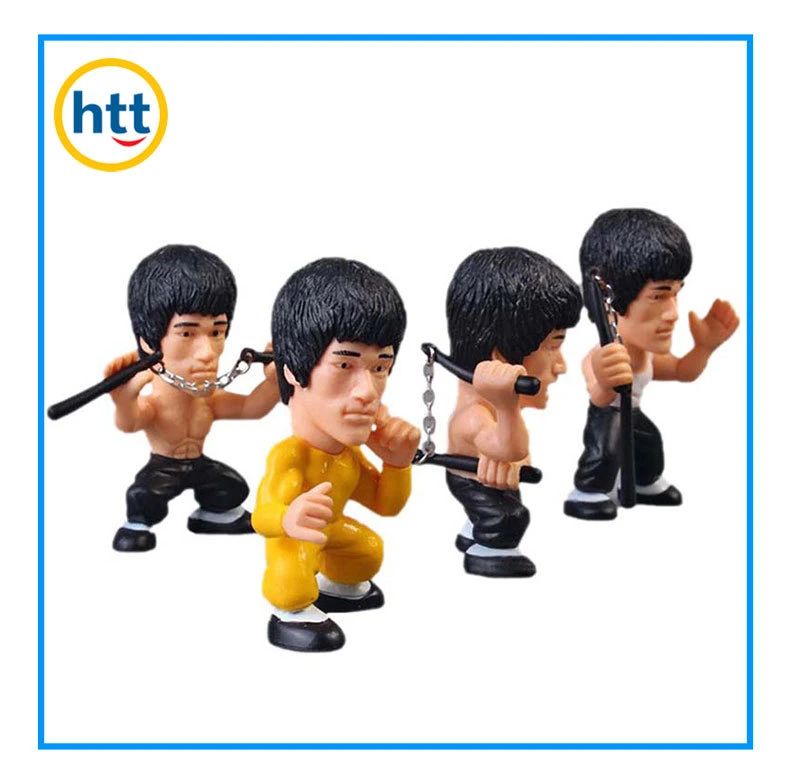 Comercio al por mayor de la película de diseño OEM para figuras de acción de carácter personalizado de Kung Fu estrellas Plastc figurillas