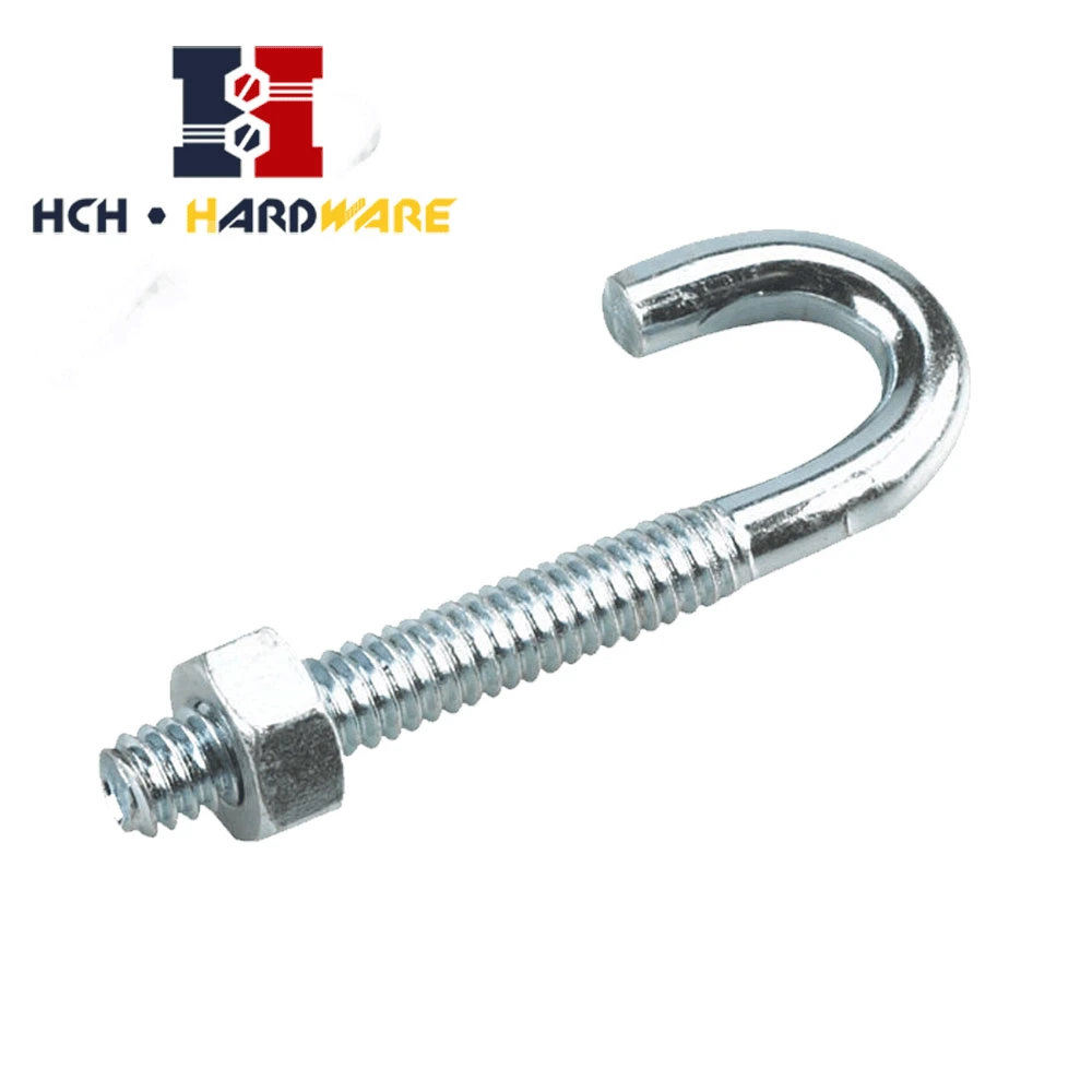 Stainless Steel Eye Bolts J Bolt and Nut Machine Hardware