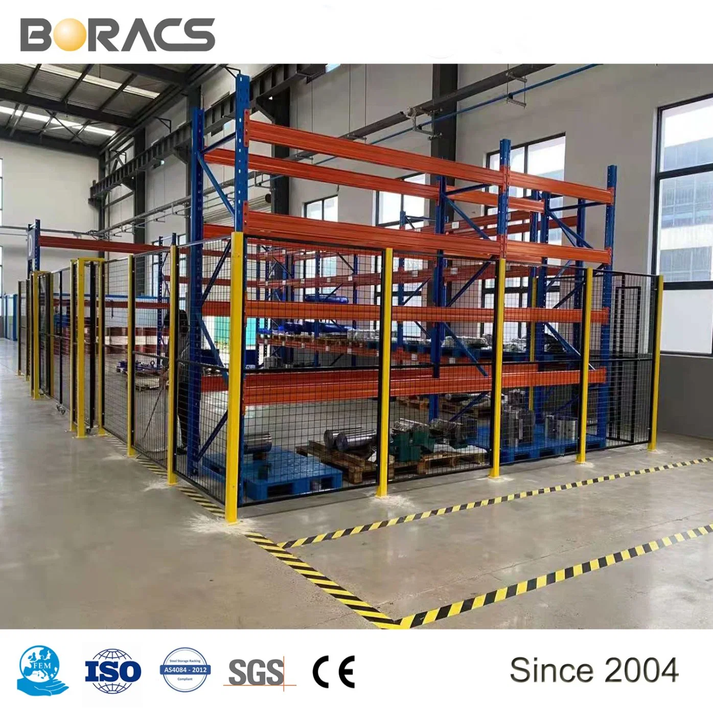 Heavy Duty 4.5t Per Layer Metal Powder Coated Warehouse Storage Steel Pallet Stack Racking From China Manufacturer