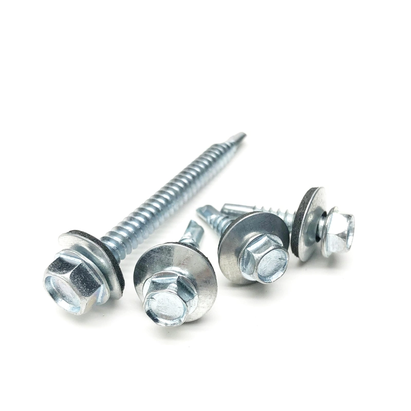 Painted Color Hex Washer Head Self Drilling Screw Cap for Roofing Screws with EPDM Washer