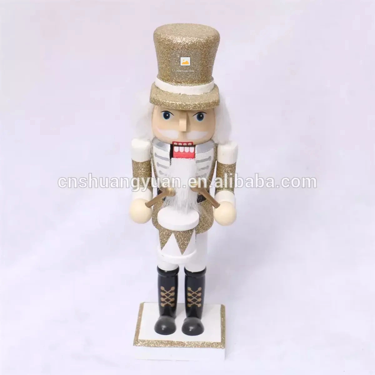 36 cm Natal Nucracker madeira secretária soldado decoração de ornamento