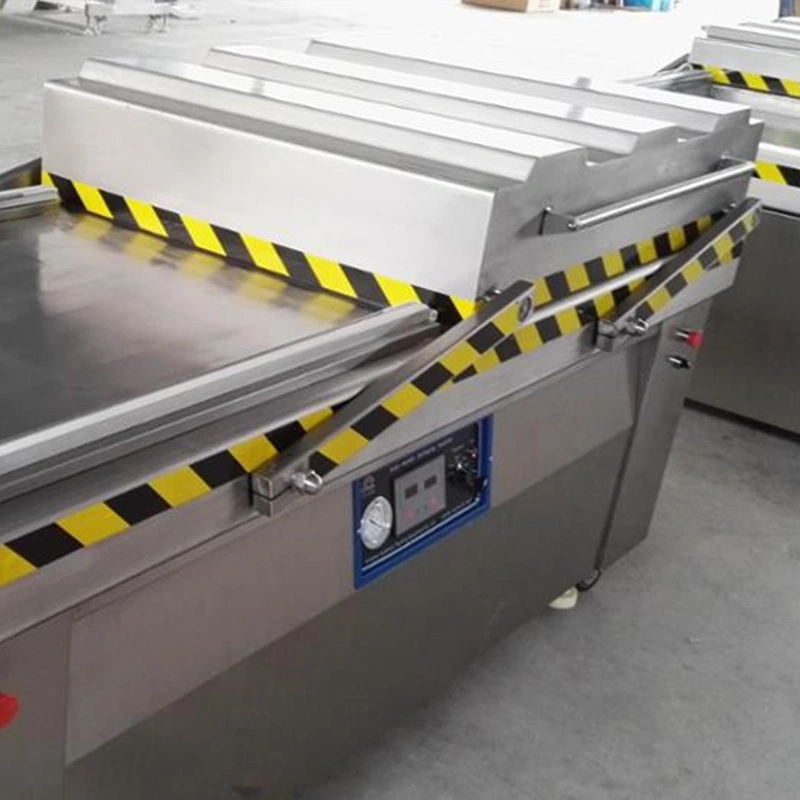 Dz800/2s Double Chamber Food Packer Packaging/Pack/Vacuum Packing Machine for Meat Chicken Fish