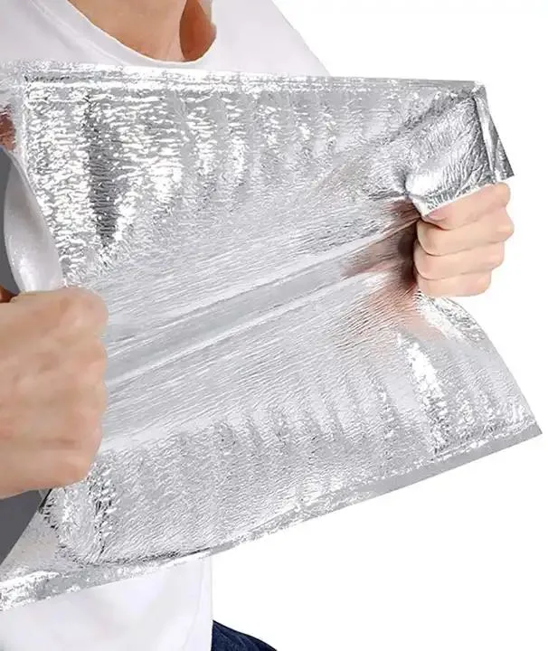 Einweg-Kühlbeutel Für Die Lebensmittelaufbewahrung, Kundenspezifische Isolierung, Aluminiumfolie, Schaumstoff Beutel Lebensmittelzustellung Dose Kühltasche