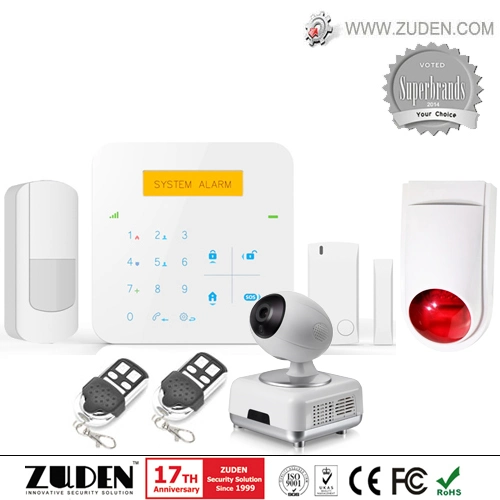 Touch Keypad GSM House Burglar Alarm with APP Control