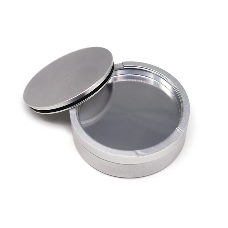 China CNC Custom Parts Aluminium Slim Can Silver Catch Lid High Quality Snus Cans and Portioners Snus Accessories