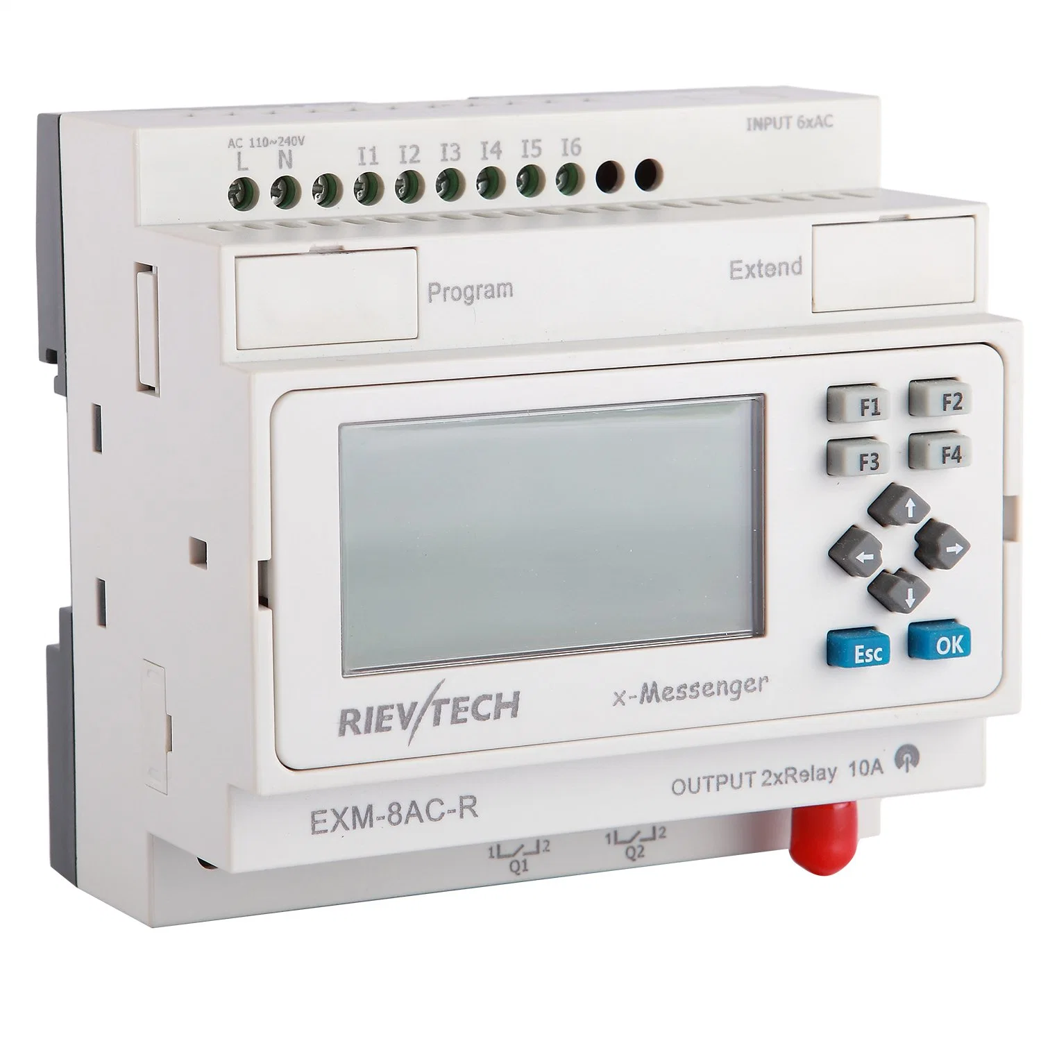 Factory Price Programmable Logic Controller GSM/SMS/GPRS PLC (Programmable Relay for Intelligent Control EXM-8AC-R-HMI)