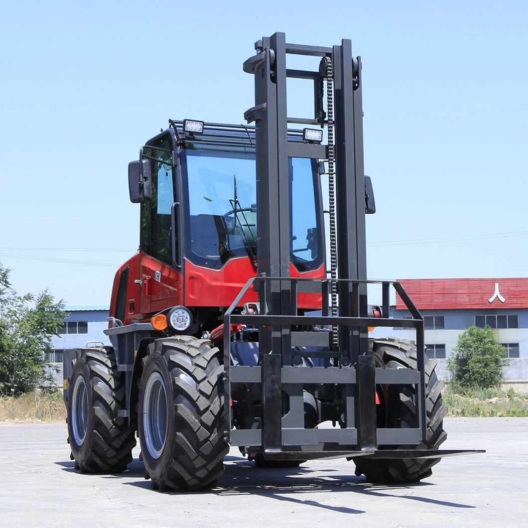 Forklift Price3ton 3.5ton 5ton 7ton 10ton 12ton Rough Terrain Forklift Never Used All Terrain Forklift for Sale