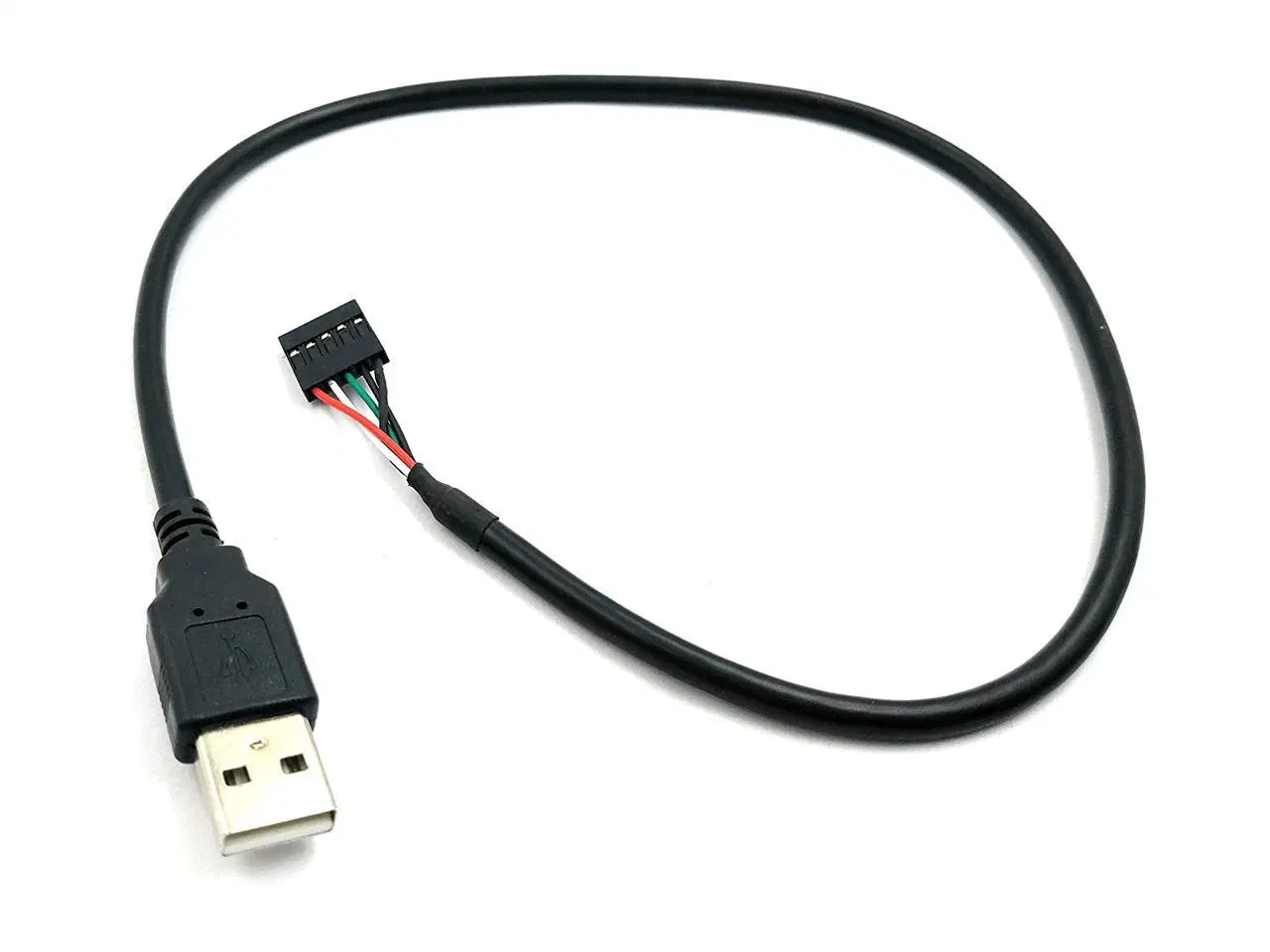 Macho A USB 2.0 a DuPont 5 pin hembra cable de la placa base del cabezal