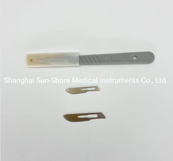 Disposable Sterile Surgical Scalpel Plastic Handle Medical Micro Blade Knife