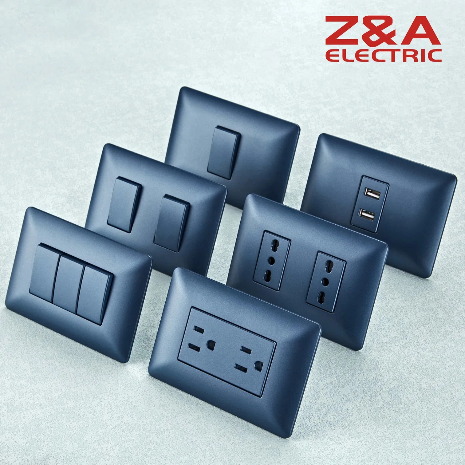 Am Series CE/CCC PC Material 1 Gang 2 Way Wholesale/Supplier Factory Supply High quality/High cost performance  American Standard Electrical Light Wall Switch and Socket