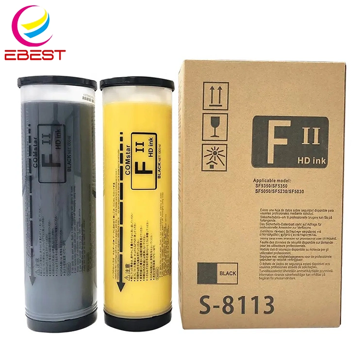 Ebest Compatible for Riso Sf 5130 5450 5030 9350 S8113 for Risograph Ink Factory Fii F Type Ink S-8113 U Ua E F Duplicator Ink