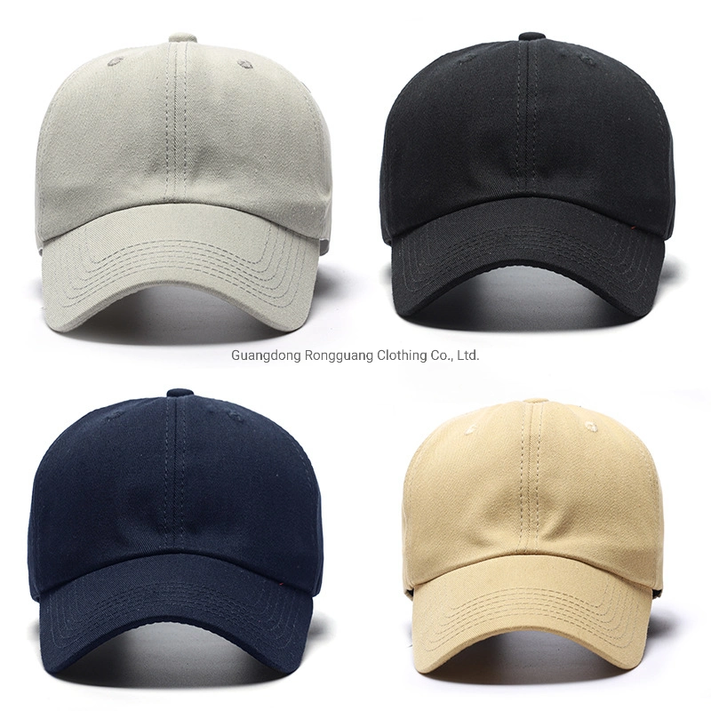 Wholesale Vintage Custom Blank Unisex 100% Cotton Plain 6 Panel Outdoor Summer Sport Baseball Cap