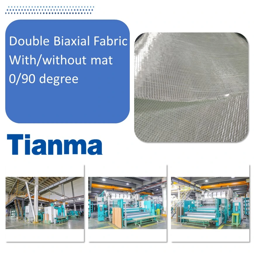 E-Glass Biaxial Warp-Knitted Glass Fabric at 90 Degree