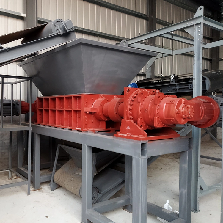 Solid Waste Crushing System Recycling Lineintelligent Control of Hydraulic Drive Shredder Machine