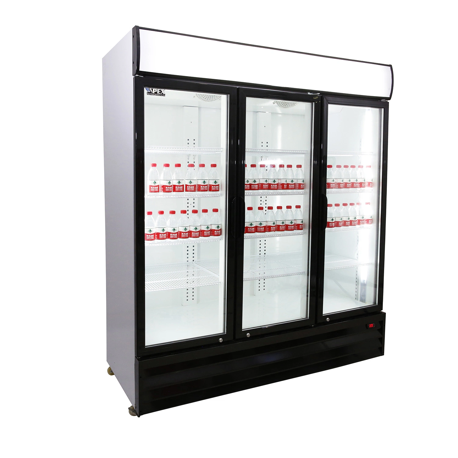 Restaurant Refrigeration Equipment Cold Drink 3 Door Commercial Display Refrigerator