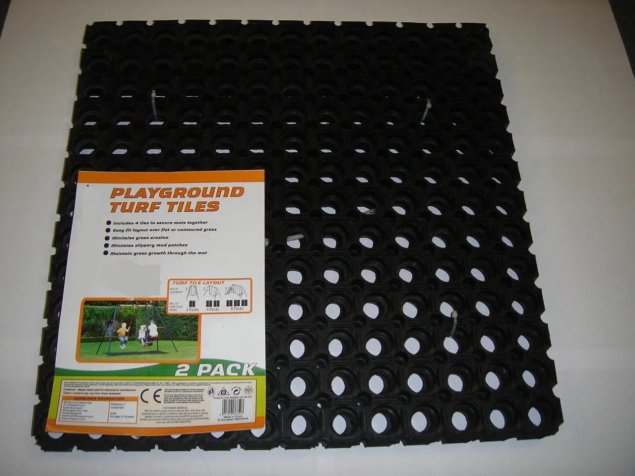 Safety Grass Rubber Matting, Anti-Fatigue Mesh Floor Mat 1mx1m/1.5m