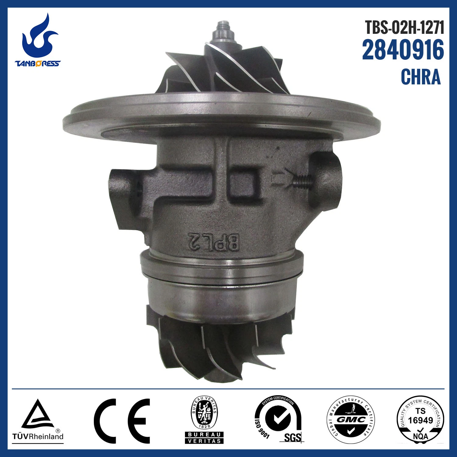 Turbocharger cartridge for HX40W Model 2840916 4051343